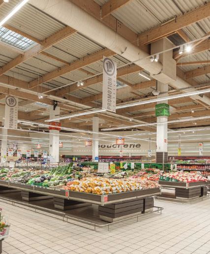 Accompagnement et conseil petit 3 éclairage supermarché